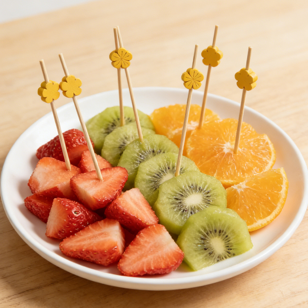 Bamboo Decorative Picks for Food Presentation
