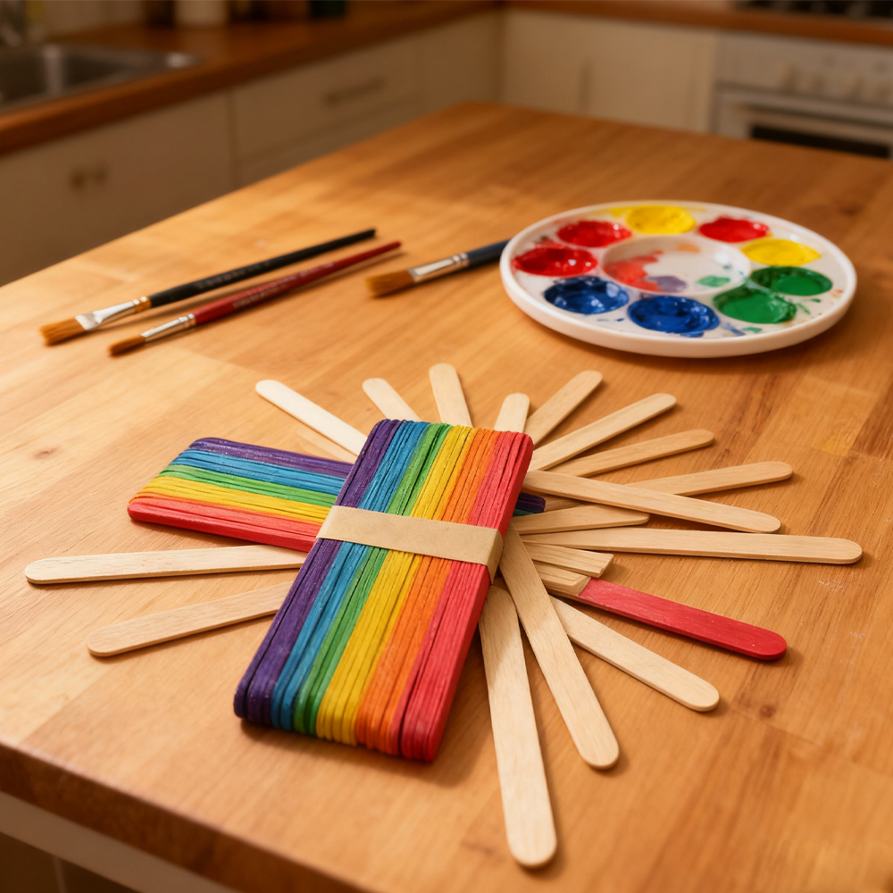 Natural Wooden Popsicle Sticks