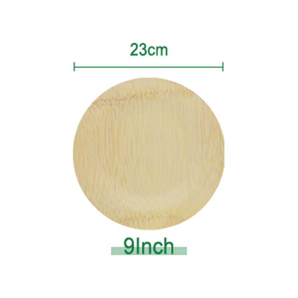 Round Bamboo Plates